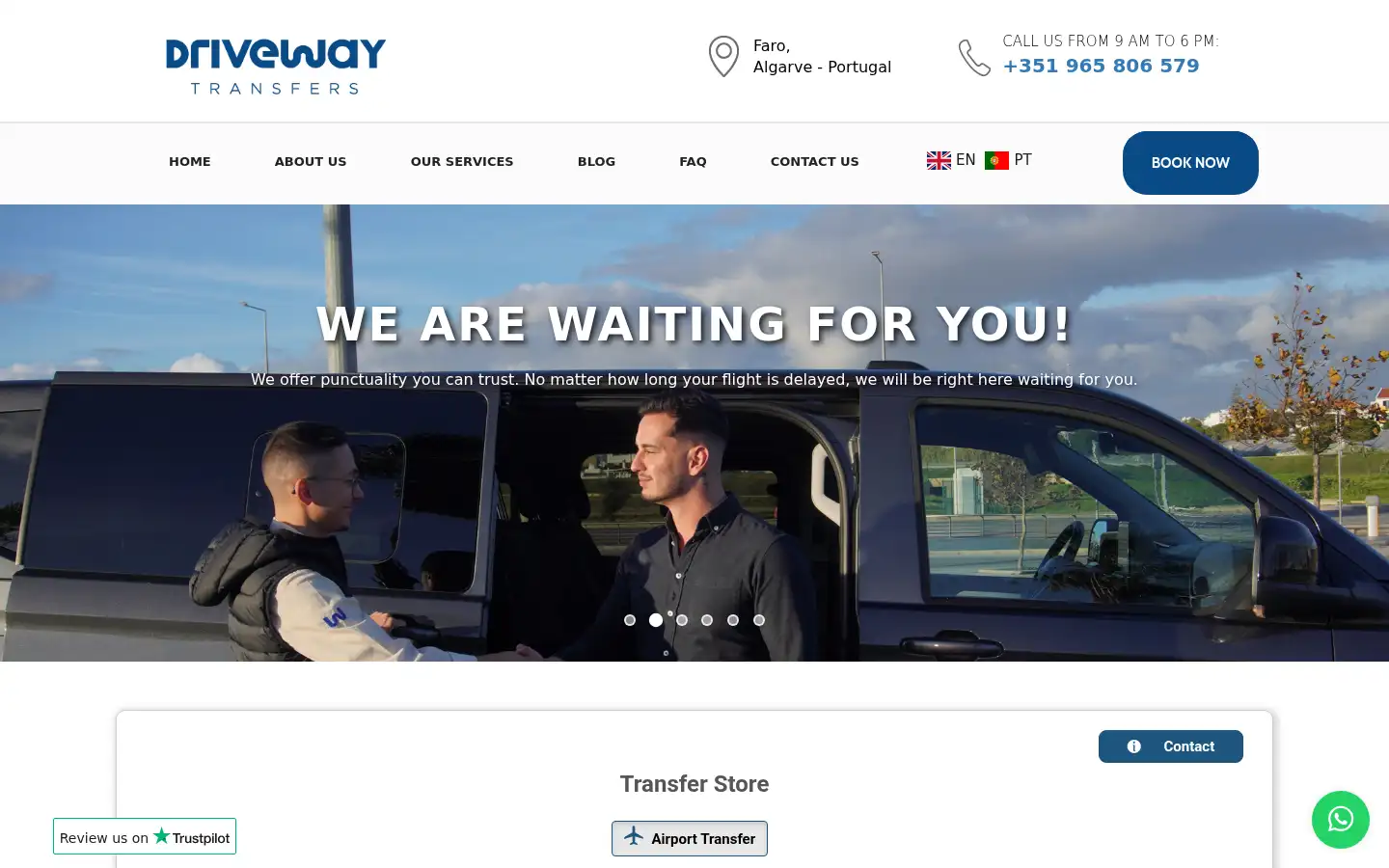 Screenshot of drivewaytransfers.com