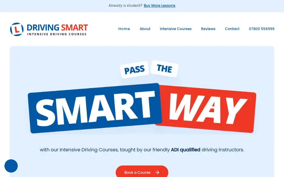Screenshot of driving-smart.co.uk