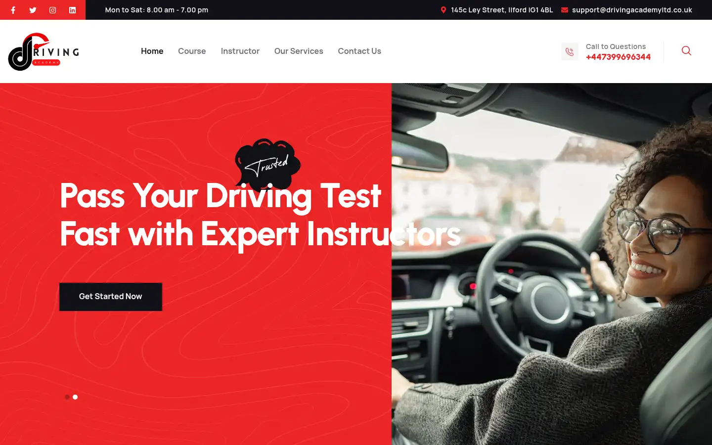 Screenshot of drivingacademyltd.co.uk