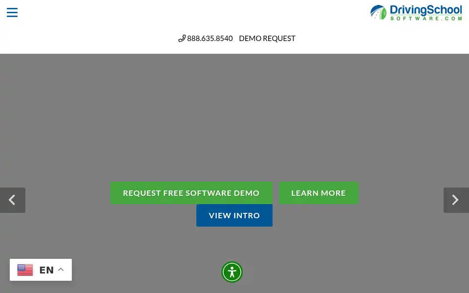 Screenshot of drivingschoolsoftware.com