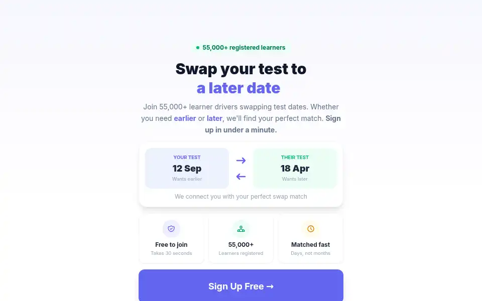 Screenshot of drivingtests.co.uk