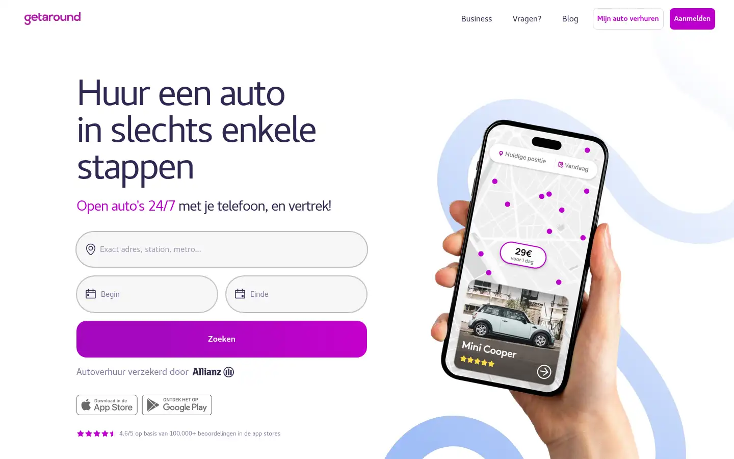 Screenshot of drivy.be