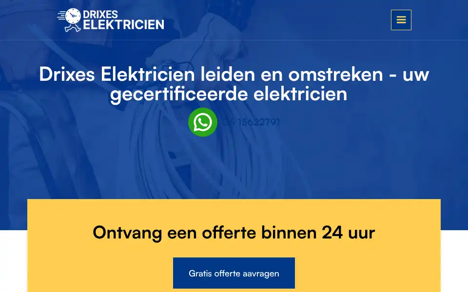 Screenshot of drixes-elektricien.nl