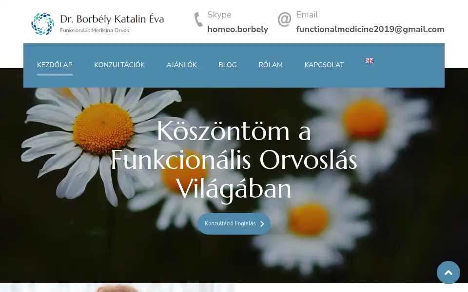 Screenshot of drkatalinevaborbely.com