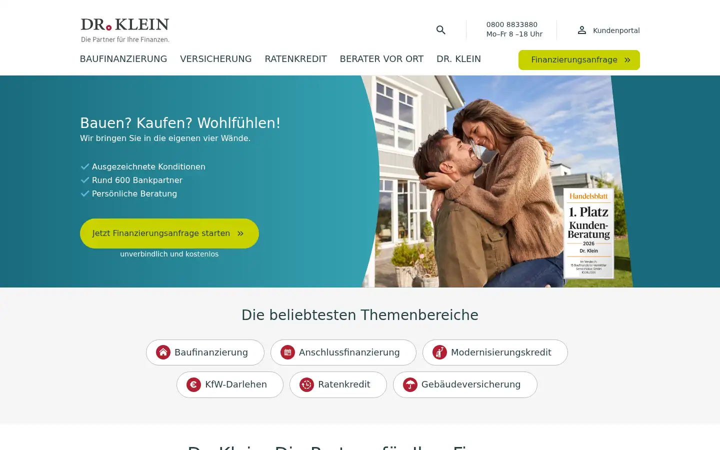 Screenshot of drklein.de