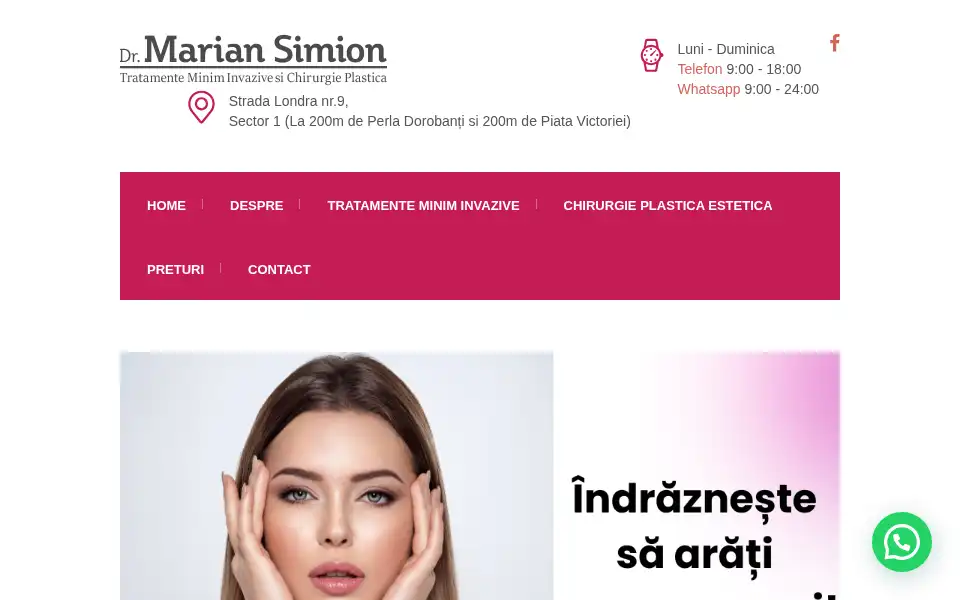 Screenshot of drmariansimion.ro