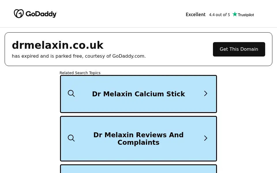 Screenshot of drmelaxin.co.uk