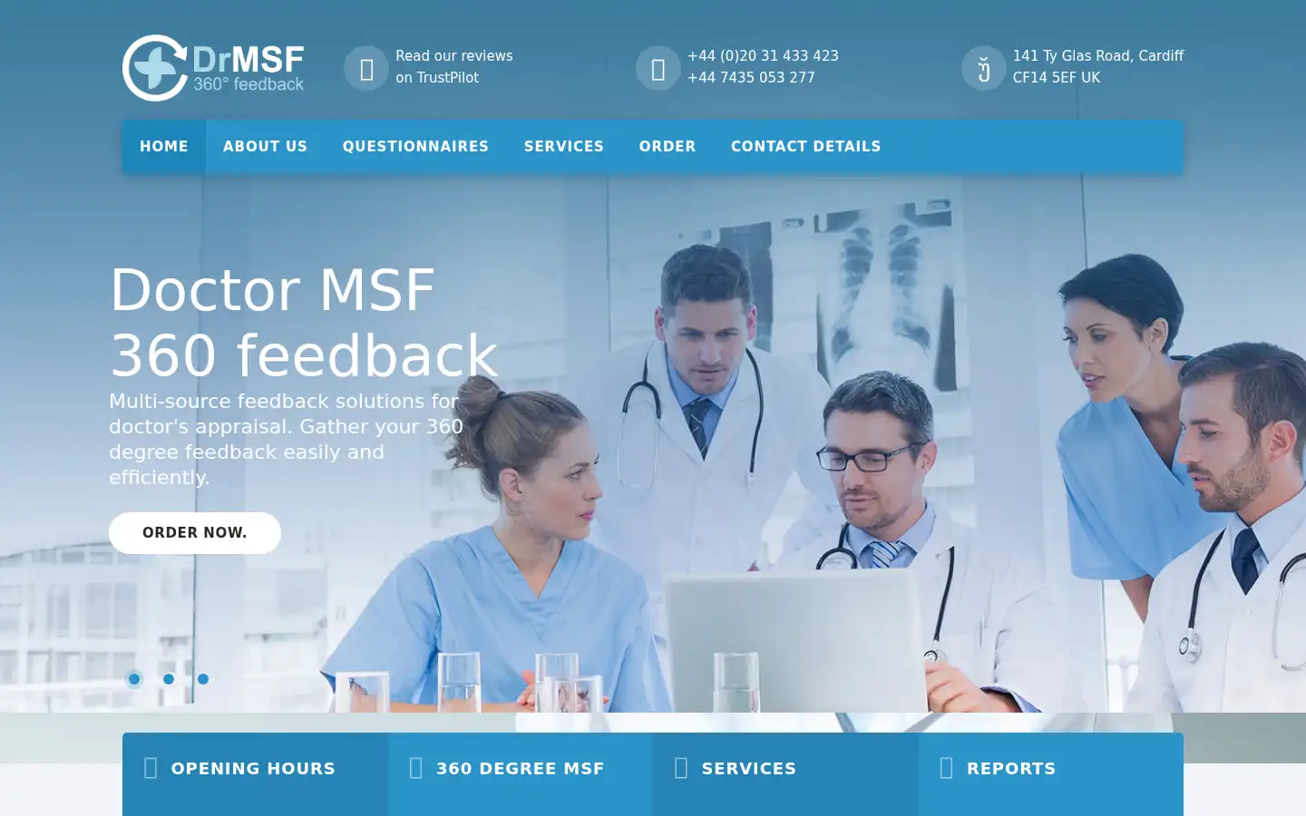 Screenshot of drmsf.co.uk