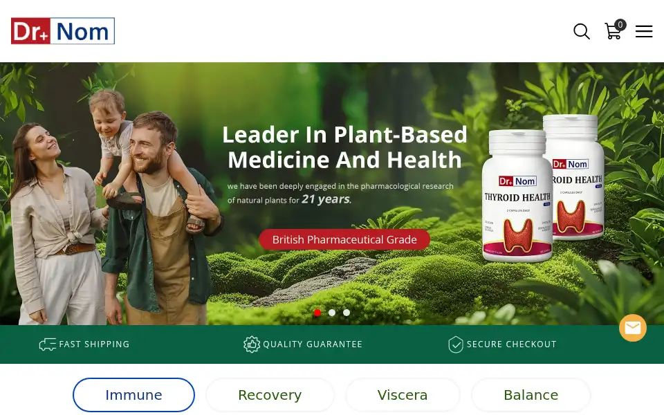 Screenshot of drnom.uk