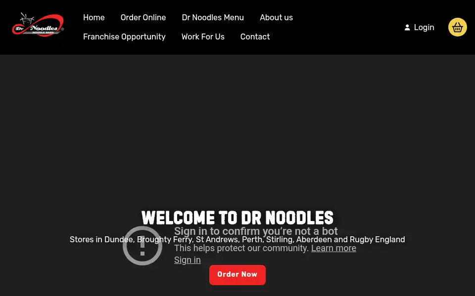 Screenshot of drnoodles.co.uk