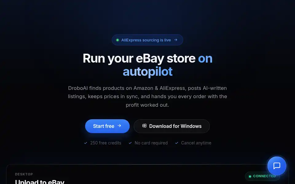Screenshot of droboai.com
