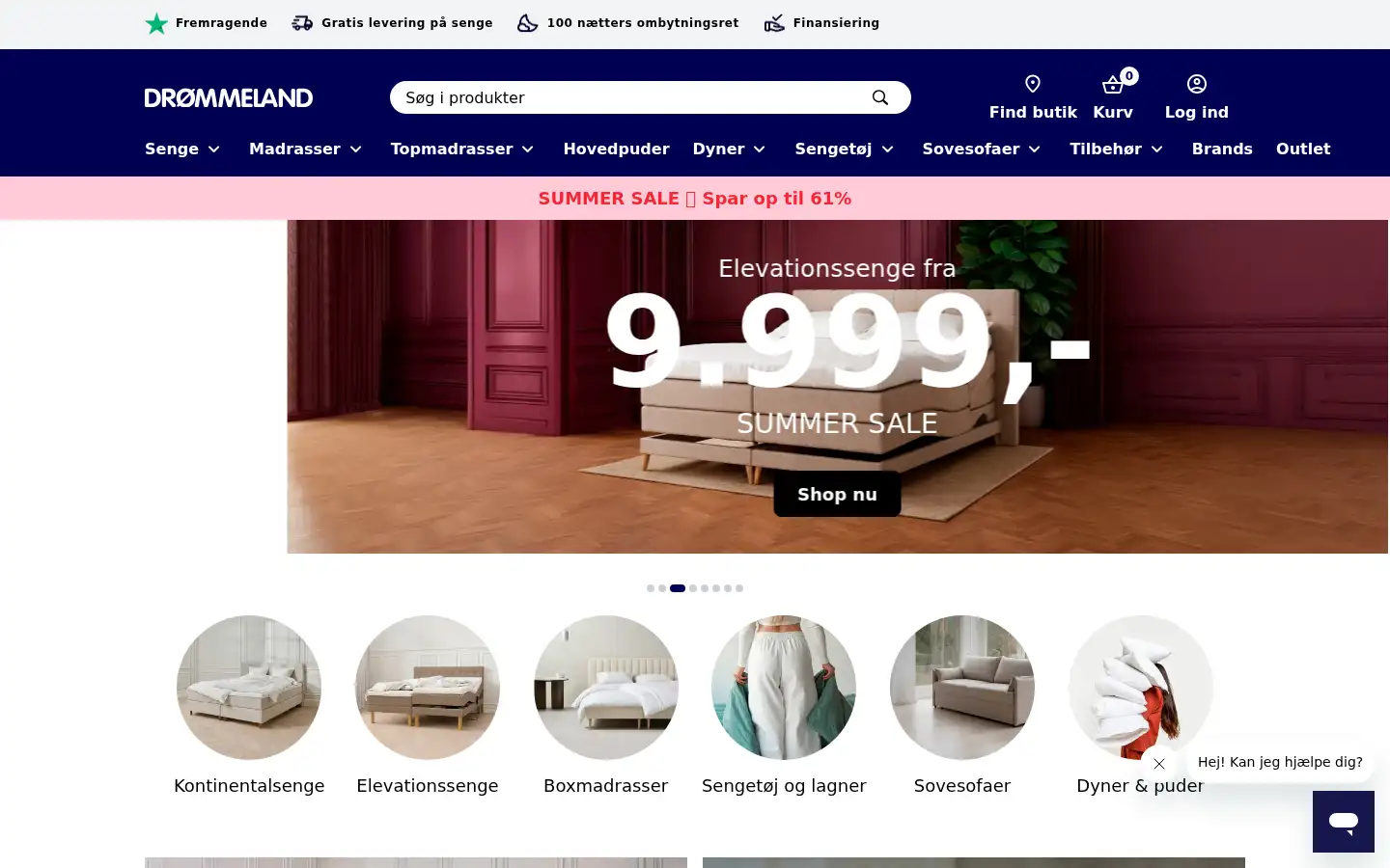 Screenshot of droemmeland.dk