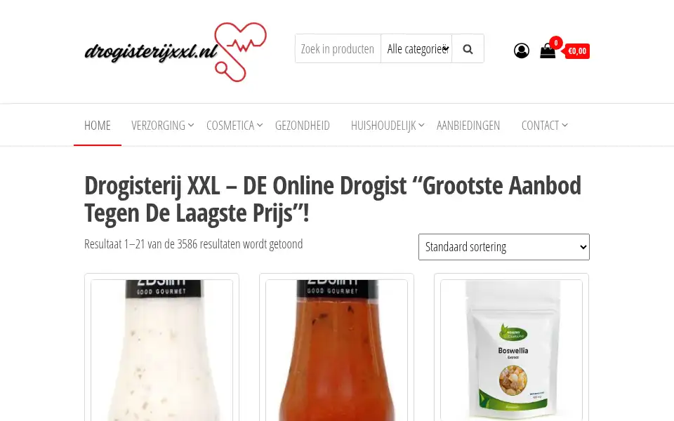 Screenshot of drogisterijxxl.nl