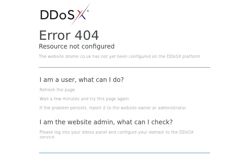 Screenshot of drome.co.uk