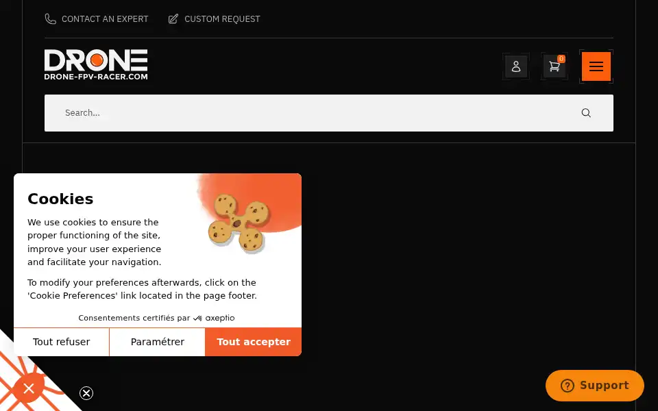 Screenshot of drone-fpv-racer.com