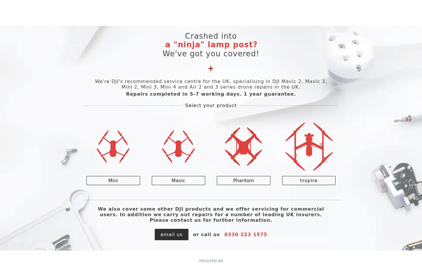 Screenshot of dronedoctor.co.uk