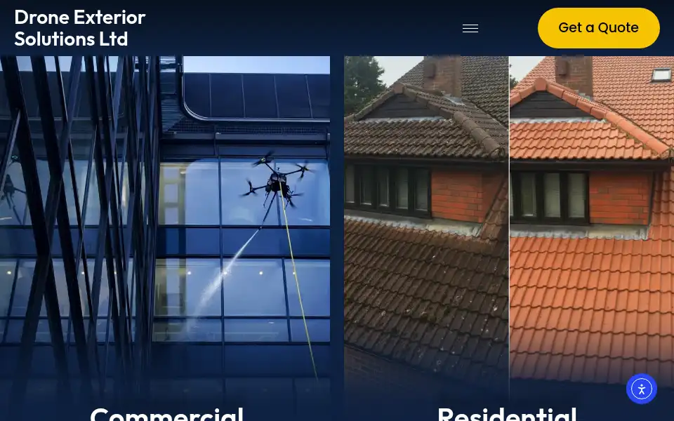 Screenshot of droneexteriorsolutions.co.uk