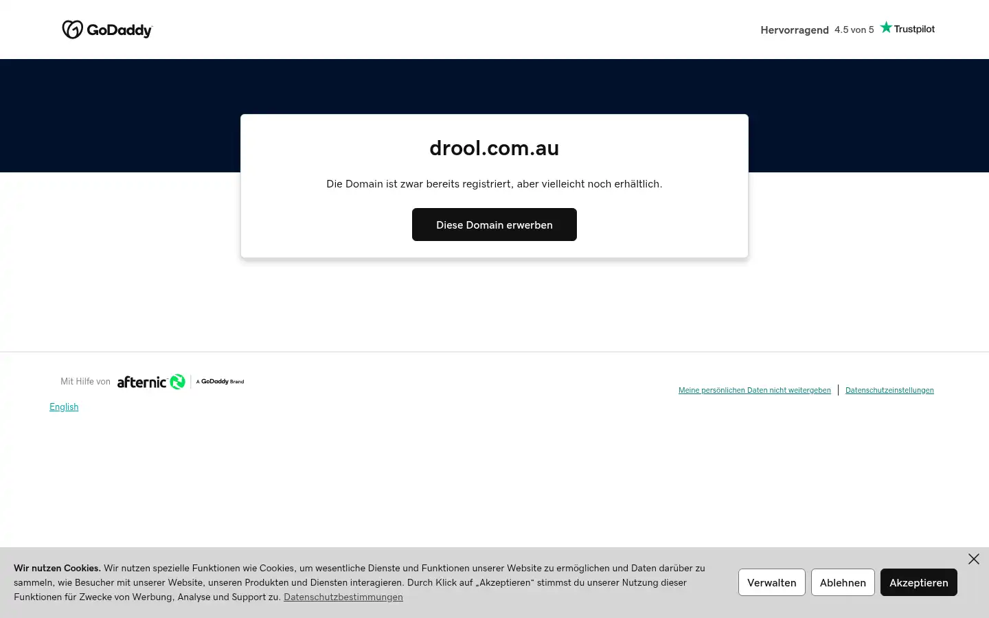 Screenshot of drool.com.au