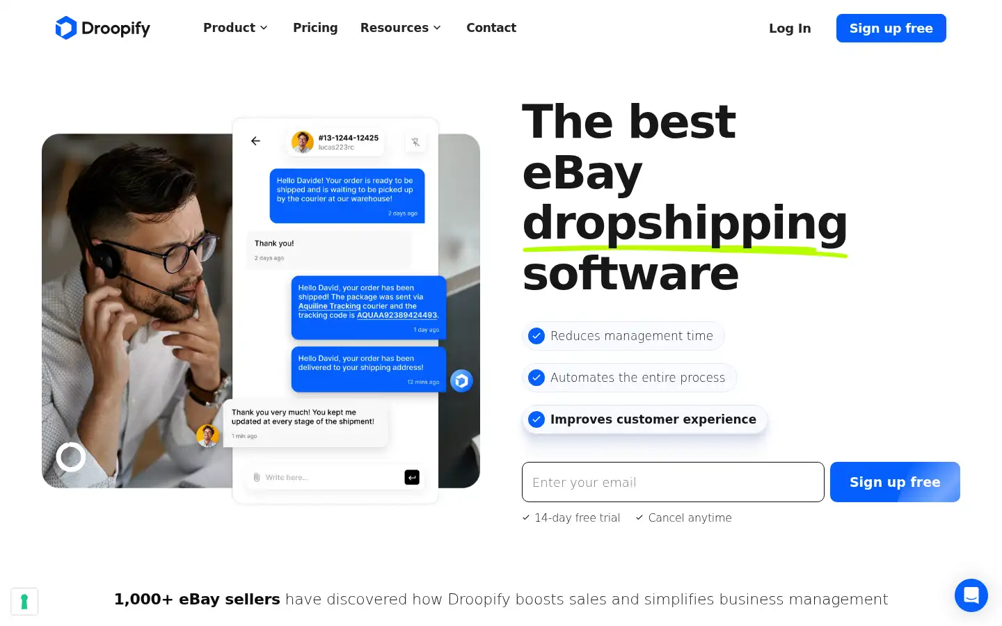 Screenshot of droopify.co