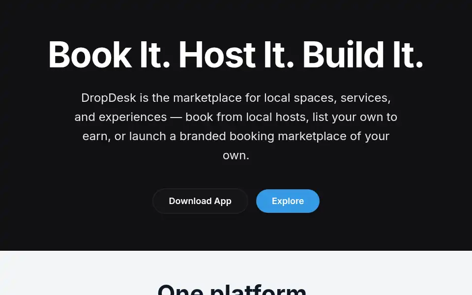 Screenshot of drop-desk.com