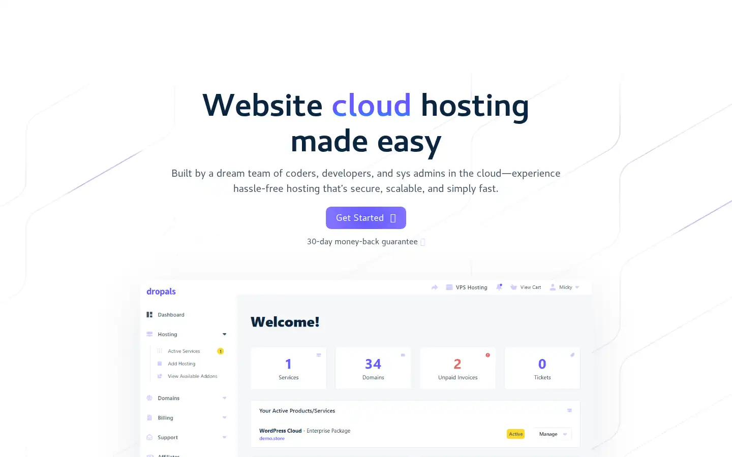 Screenshot of dropals.com