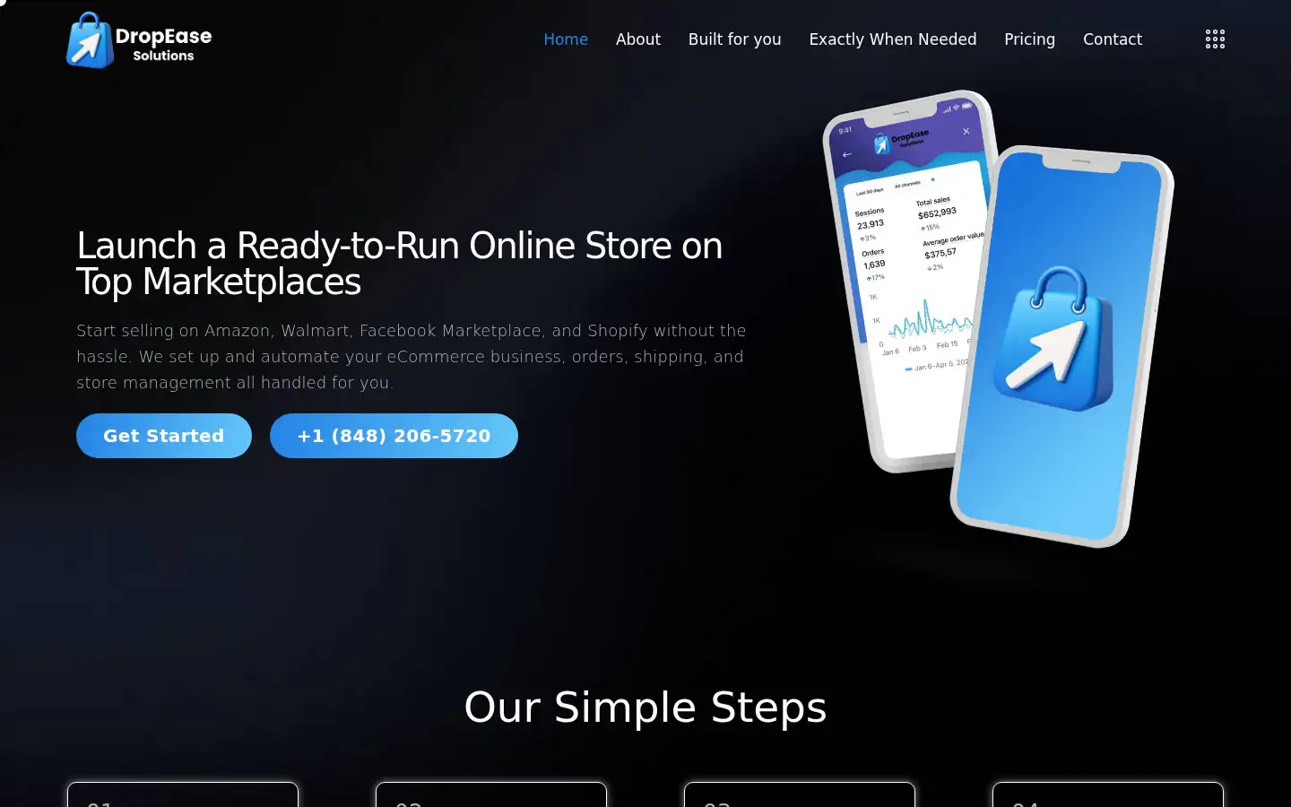 Screenshot of dropeasesolutions.com
