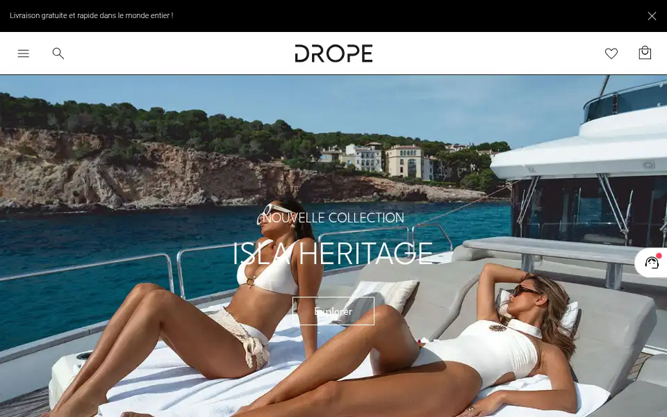 Screenshot of dropeclothing.com
