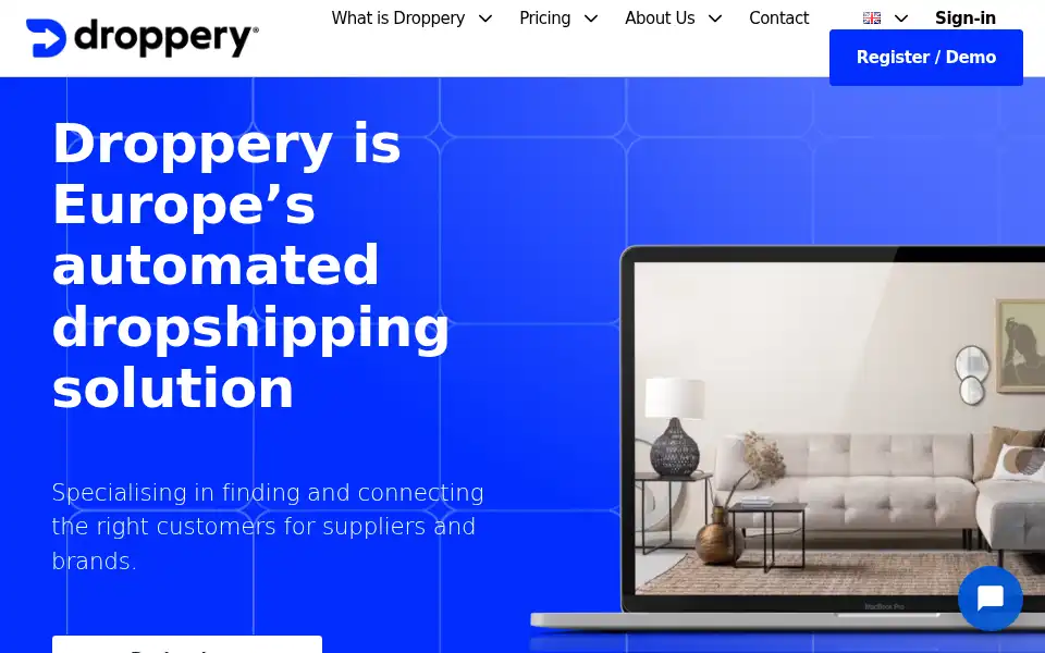 Screenshot of droppery.io