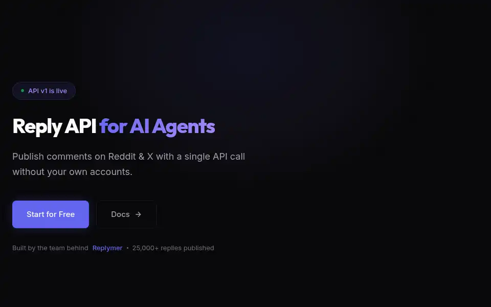 Screenshot of dropreply.com