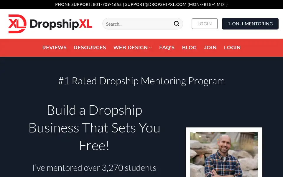 Screenshot of dropshipxl.com