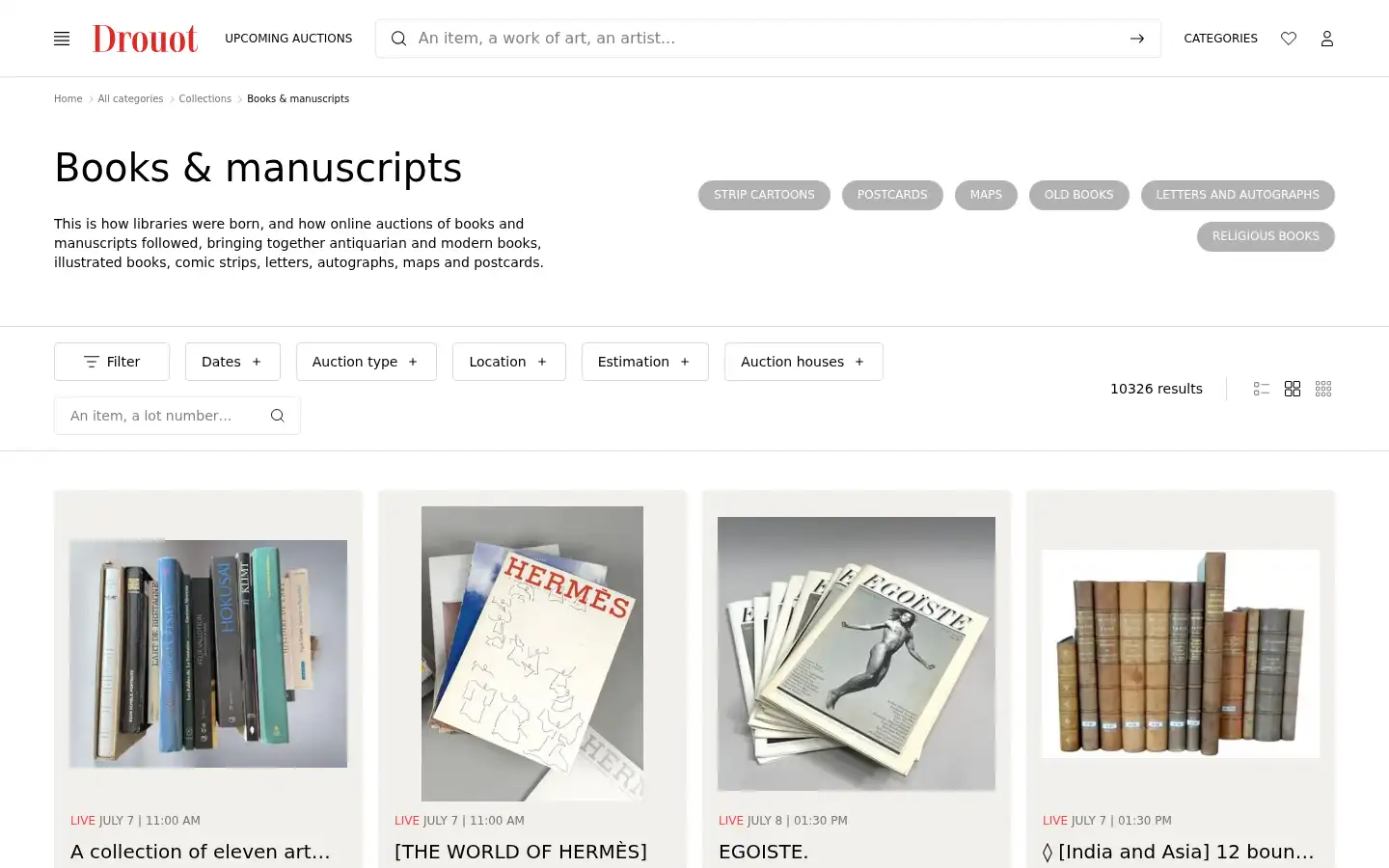 Screenshot of drouot.com