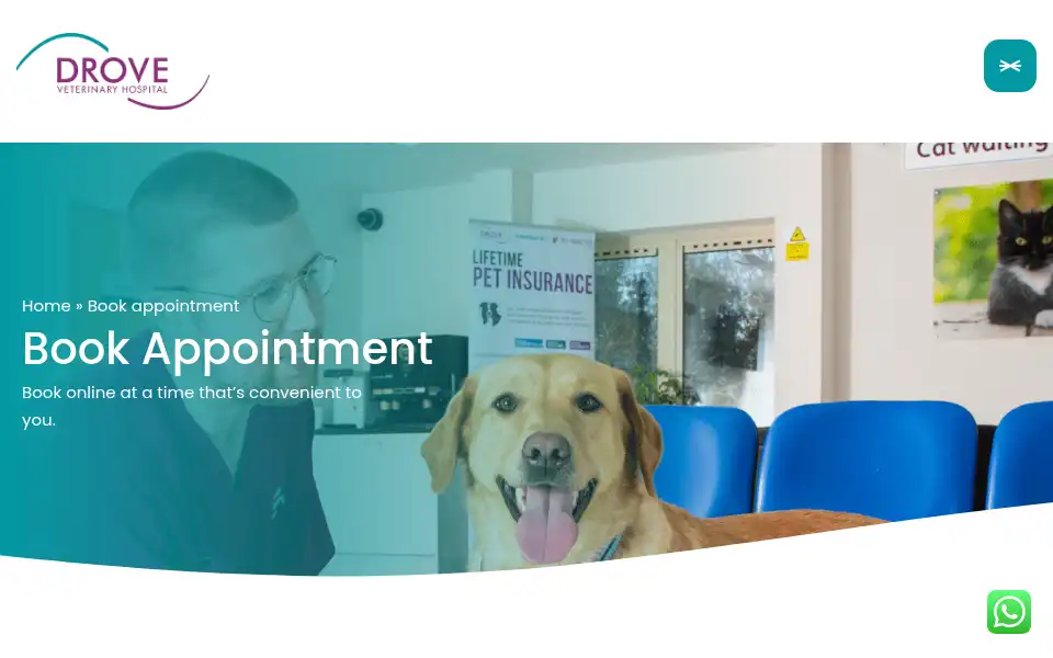 Screenshot of drovevets.co.uk
