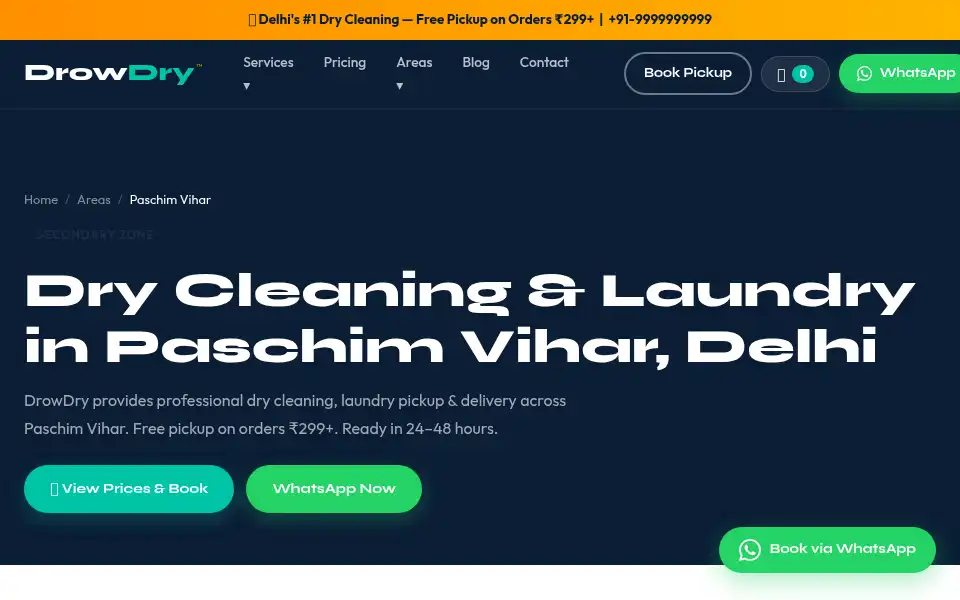 Screenshot of drowdry.com