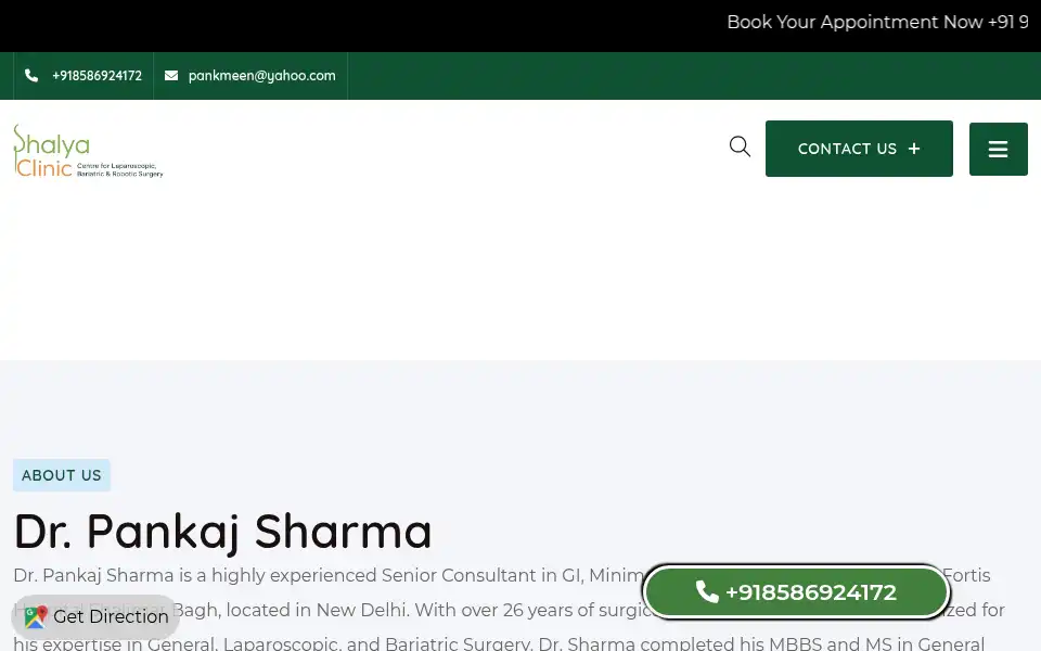 Screenshot of drpankajsharma.in