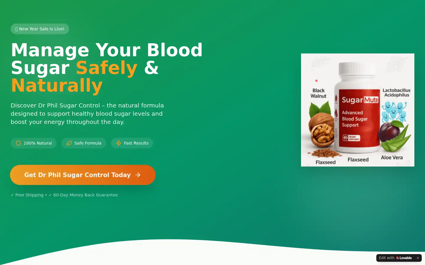 Screenshot of drphilsugar.lovable.app