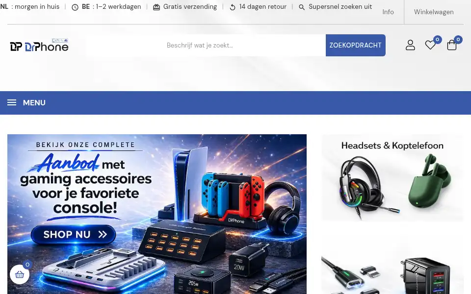 Screenshot of drphone.nl