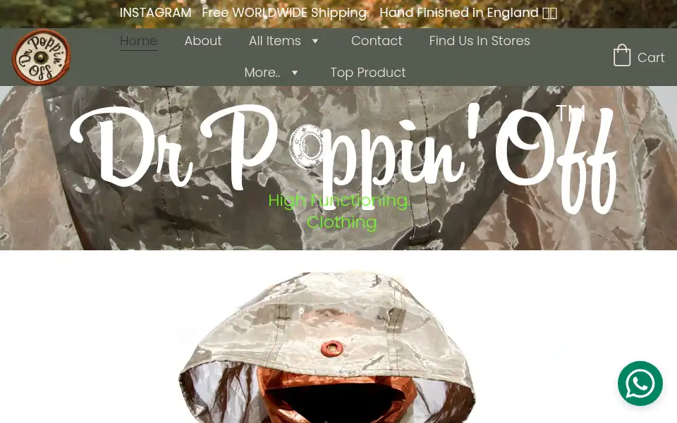 Screenshot of drpoppinoff.com