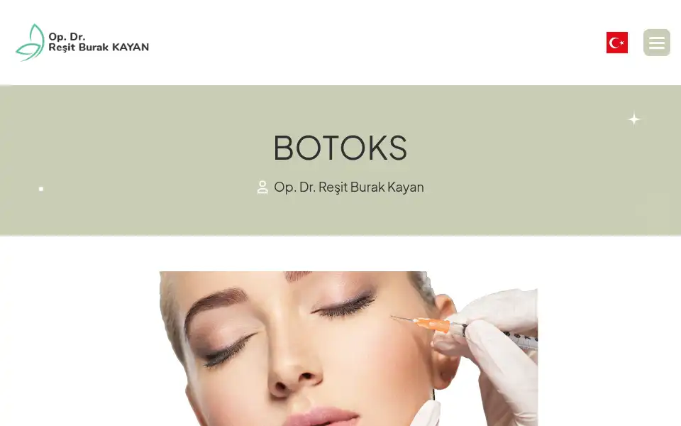 Screenshot of drresitburakkayan.com