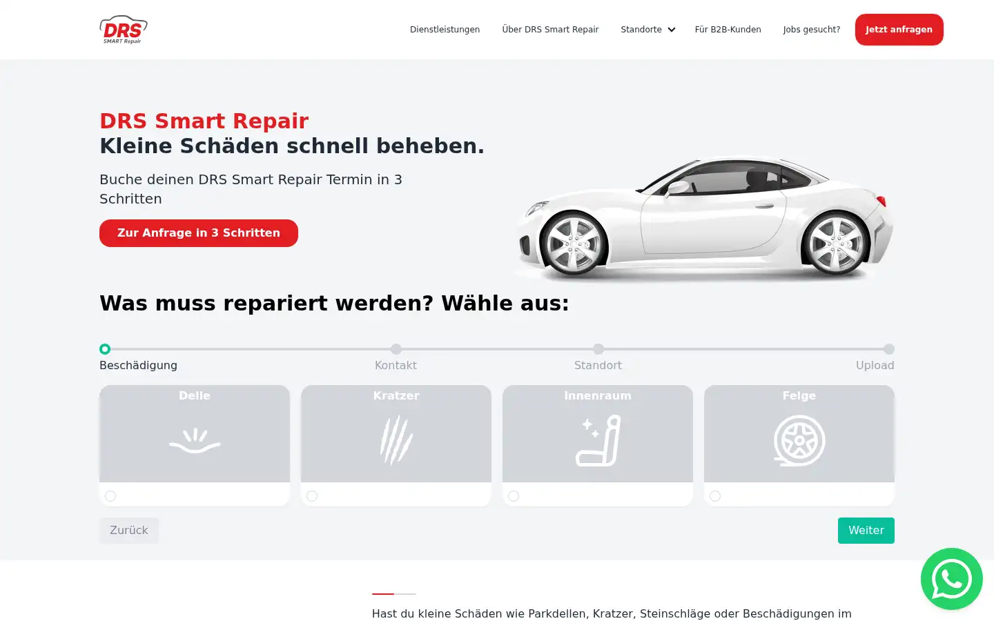 Screenshot of drs-smartrepair.de