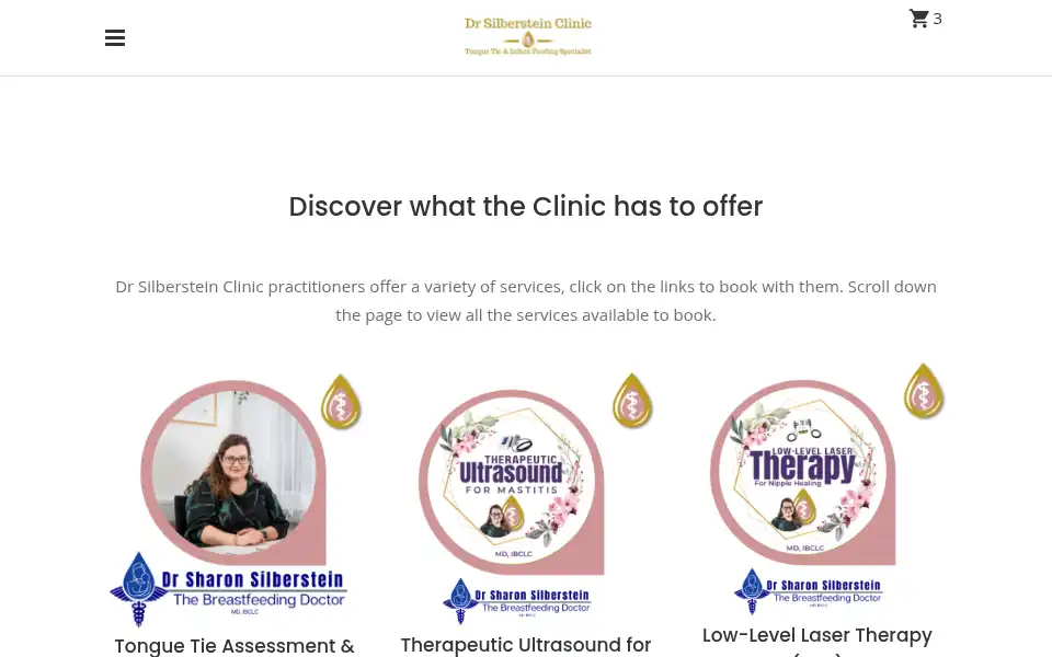 Screenshot of drsilbersteinclinic.co.uk