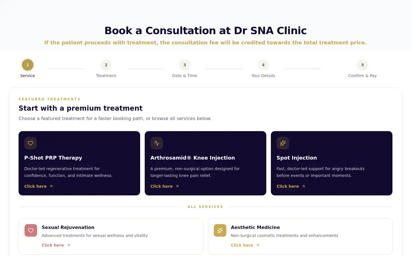 Screenshot of drsnaclinic.com