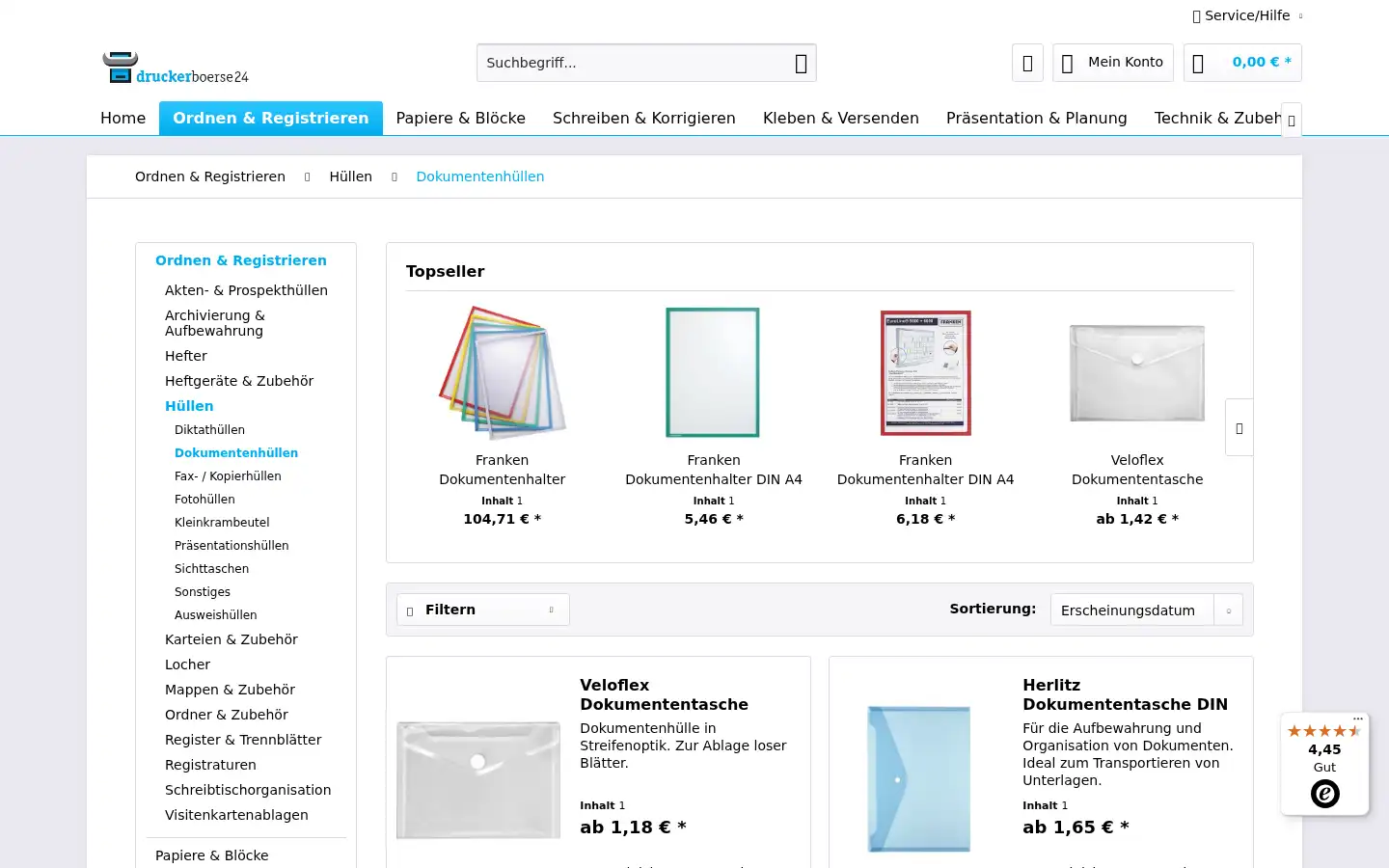 Screenshot of druckerboerse24.de
