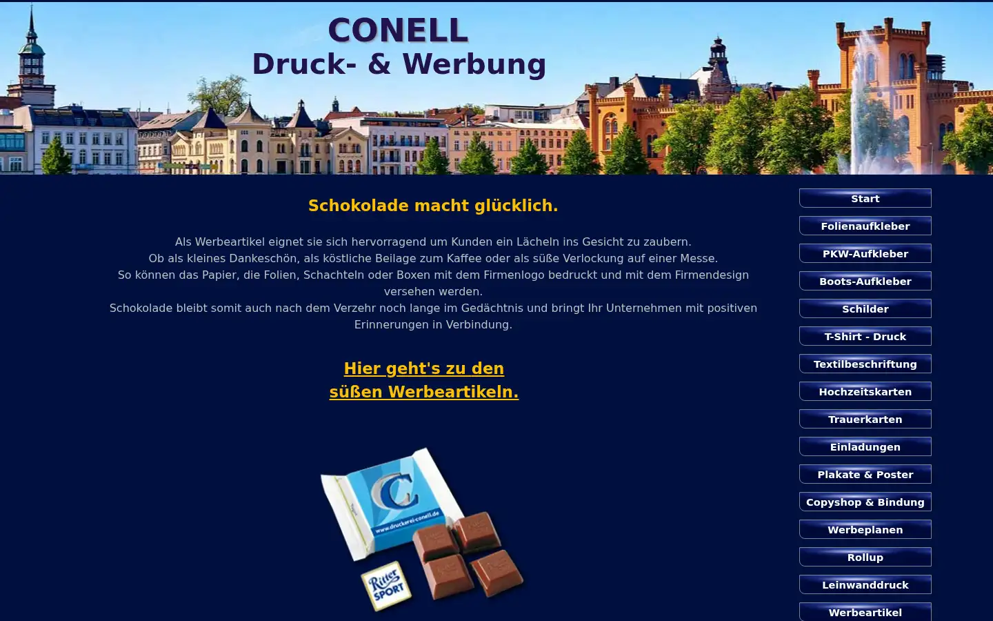 Screenshot of druckerei-conell.de