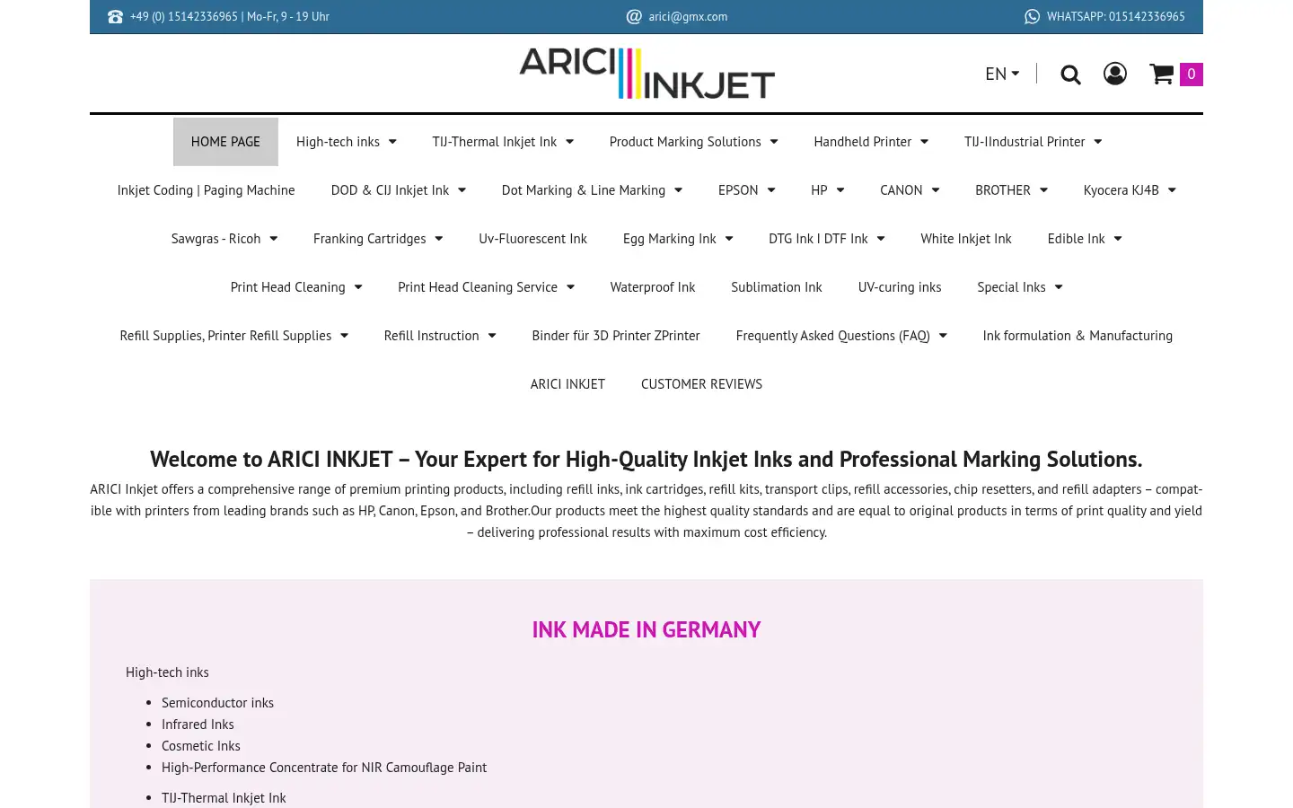 Screenshot of druckerpatronentankstellen.de
