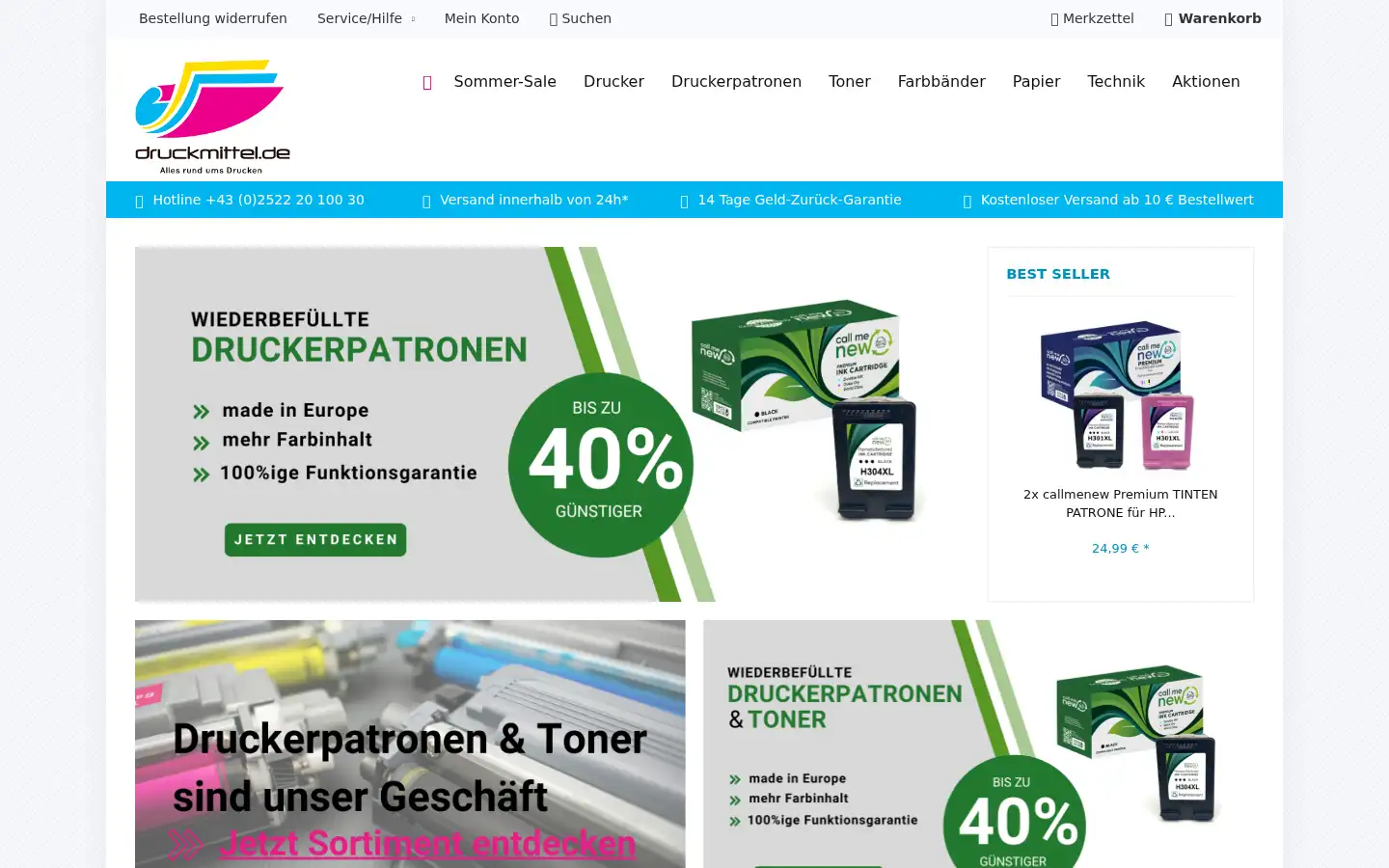 Screenshot of druckmittel.de