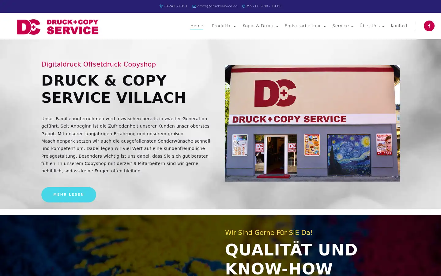 Screenshot of druckservice.cc