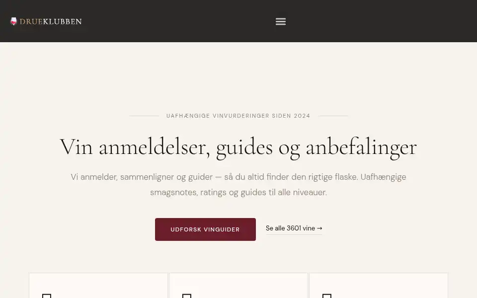 Screenshot of drueklubben.dk