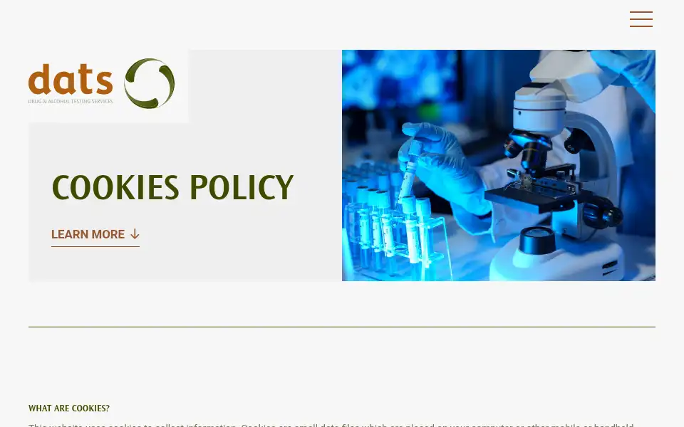 Screenshot of drug-alcoholtesting.co.uk