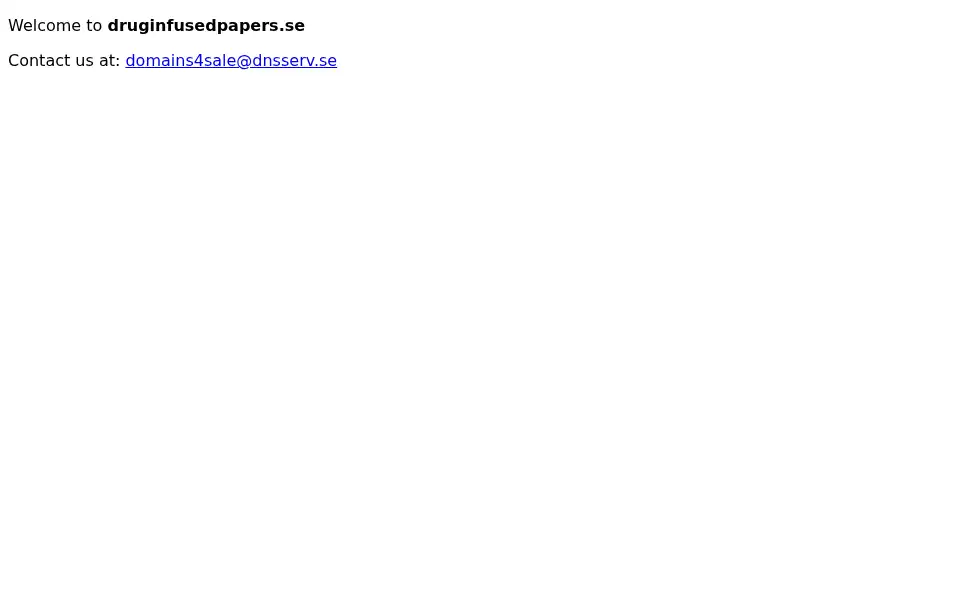 Screenshot of druginfusedpapers.se