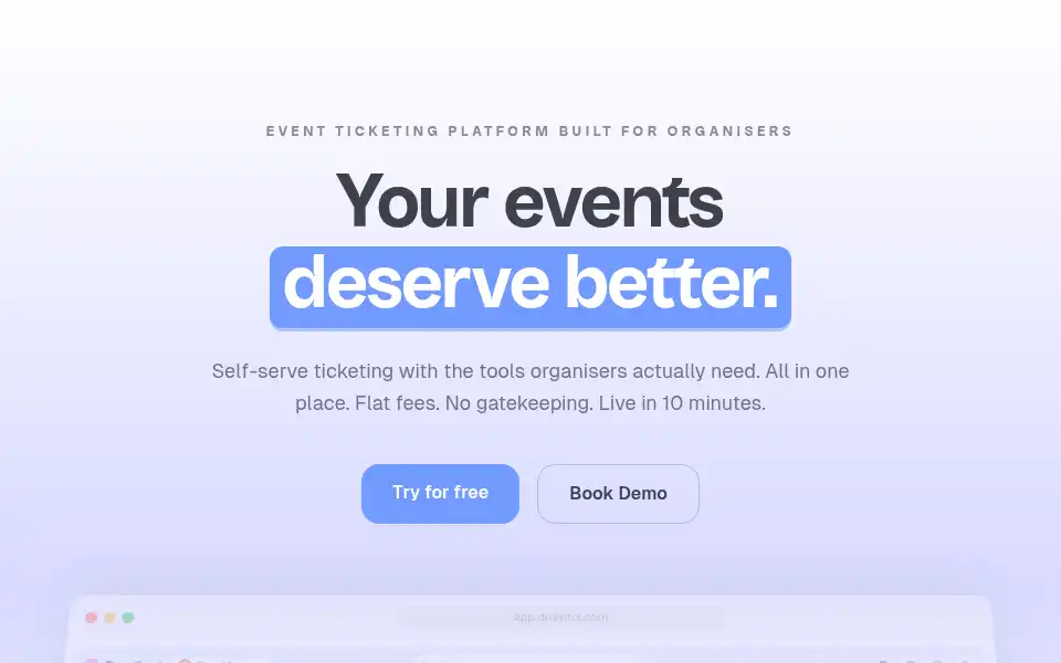 Screenshot of drumtix.com